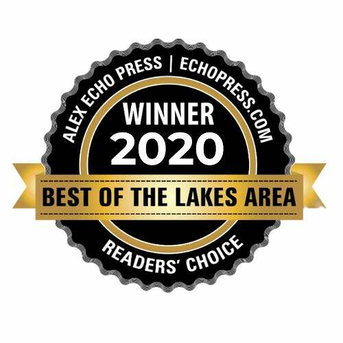 Seal of excellence: winner of the best of the lakes area 2020, as chosen by readers of the echo press.